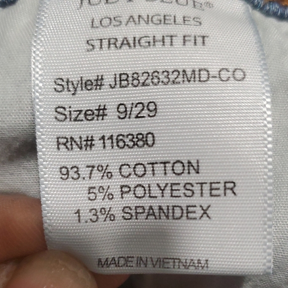 Judy Blue Straight Leg Jeans in Classic Blue - Picture 14 of 14